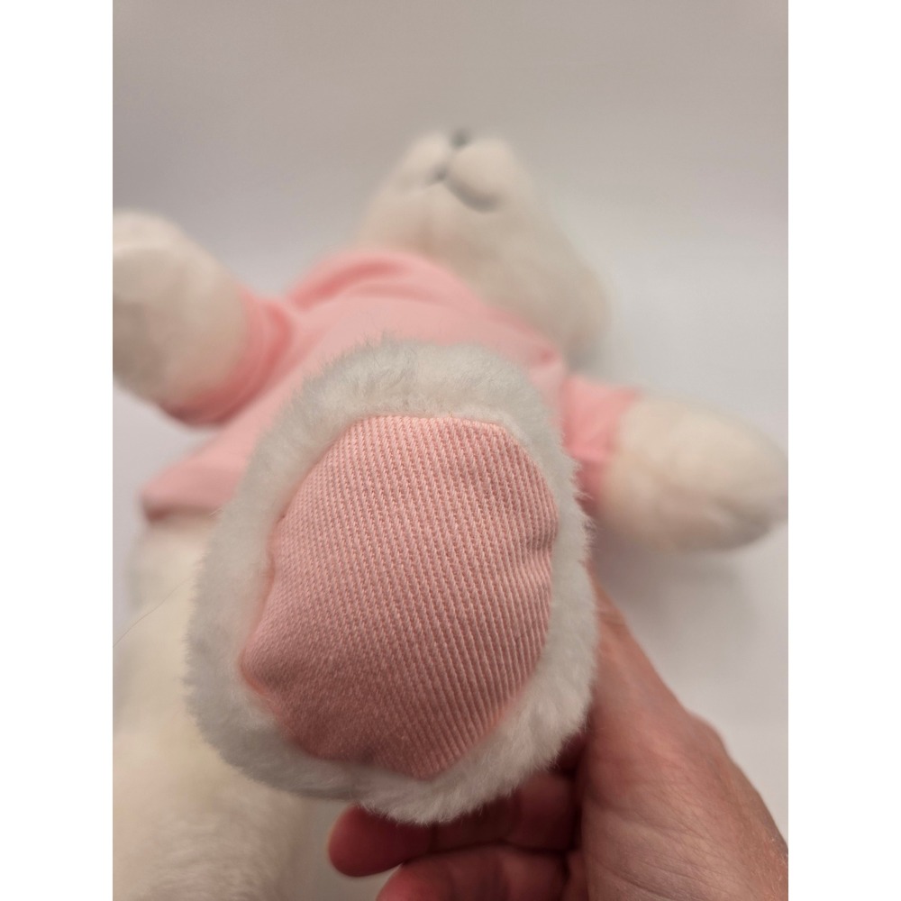 Ralph Lauren Romance White Teddy Bear Pink Hoodie Pony Logo Plush Toy - Picture 4 of 8